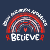 Believe Brain Aneurysm Awareness Month Shirt Brain Aneurysm T Shirt Men Denim Jacket | Artistshot