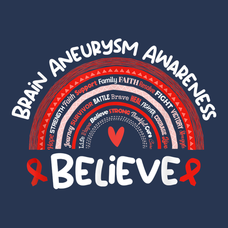 Believe Brain Aneurysm Awareness Month Shirt Brain Aneurysm T Shirt Men Denim Jacket by pipanegocu | Artistshot