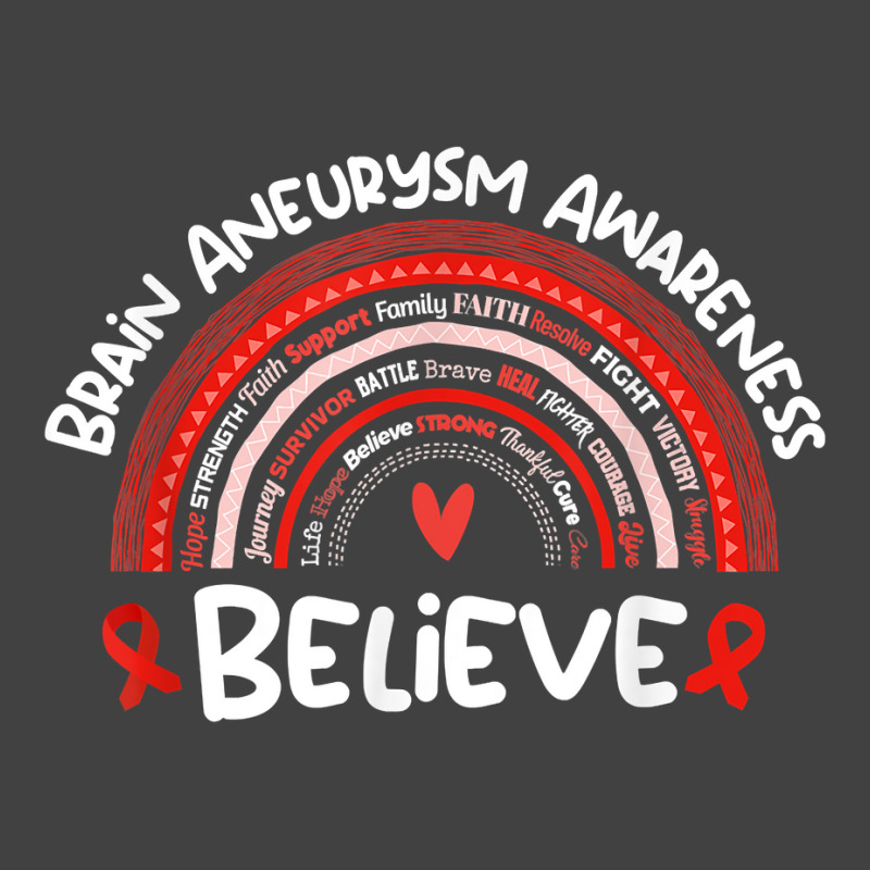 Believe Brain Aneurysm Awareness Month Shirt Brain Aneurysm T Shirt Vintage T-Shirt by pipanegocu | Artistshot