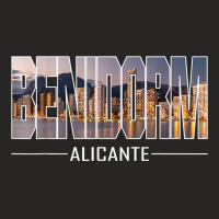 Benidorm, Province Of Alicante, Summer Holidays T Shirt Ladies Fitted T-shirt | Artistshot