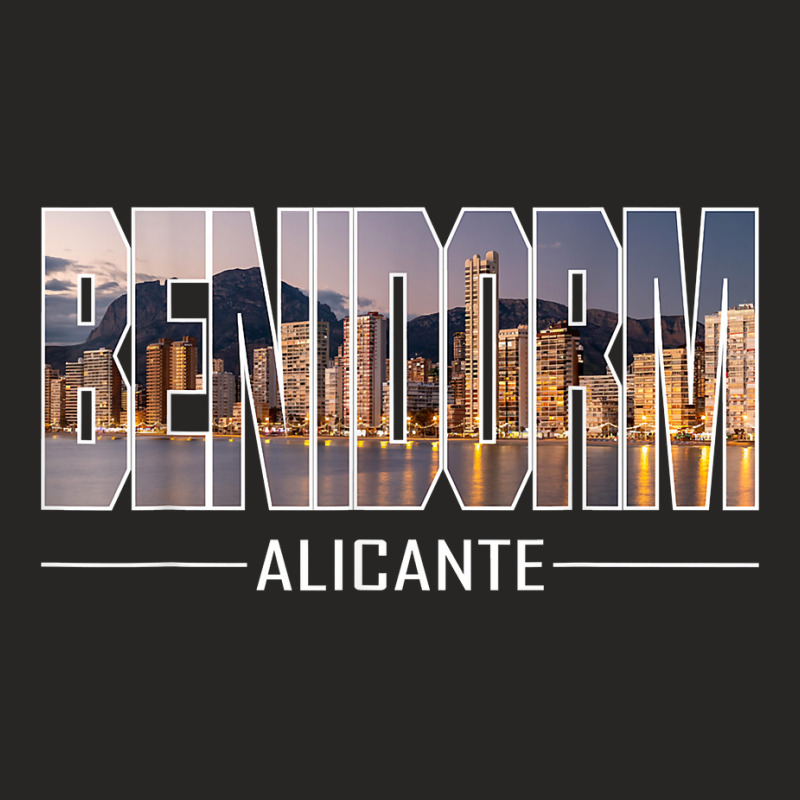 Benidorm, Province Of Alicante, Summer Holidays T Shirt Ladies Fitted T-Shirt by daecuvifysha | Artistshot