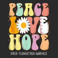 Peace Love Hope Ataxia Telangiectasia Awareness Gift T Shirt Printed Hat | Artistshot