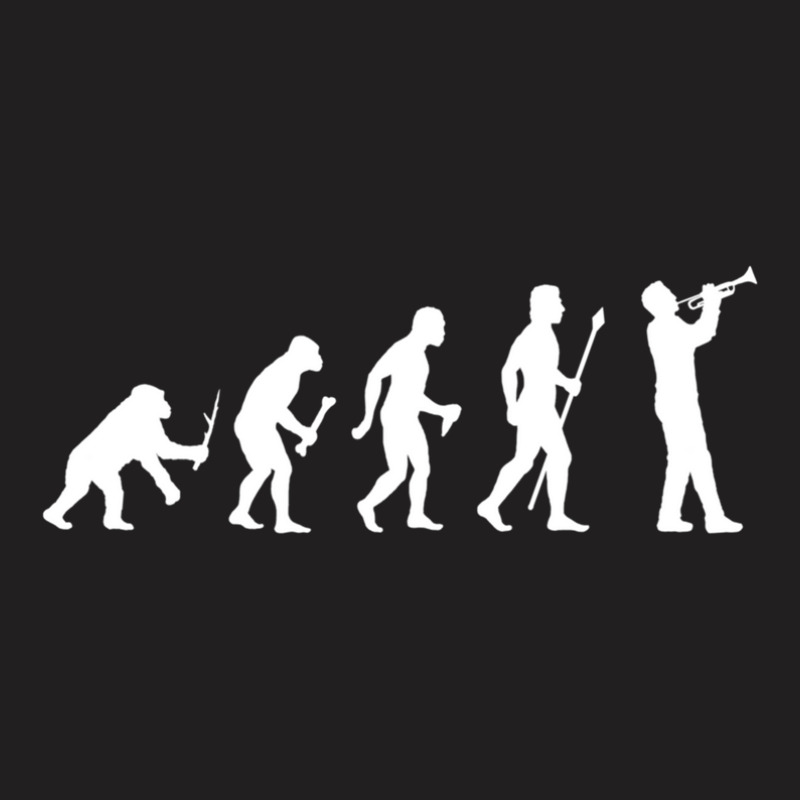 Trumpet Evolution Of Mansilhouette T-Shirt by DenzelTyler | Artistshot