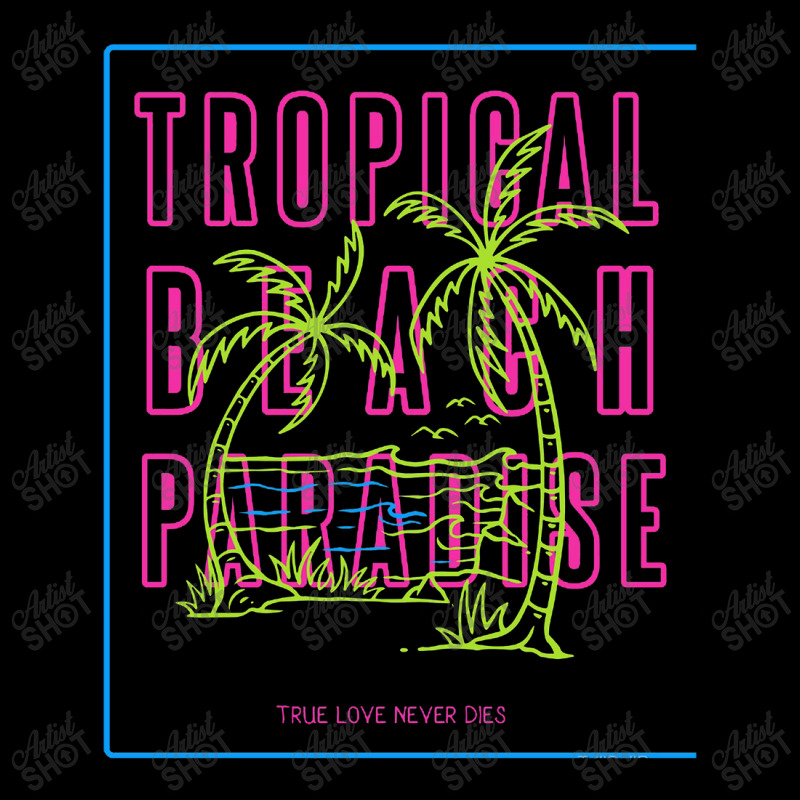 Tropical Paradise Love V-Neck Tee by lullabellelaart | Artistshot