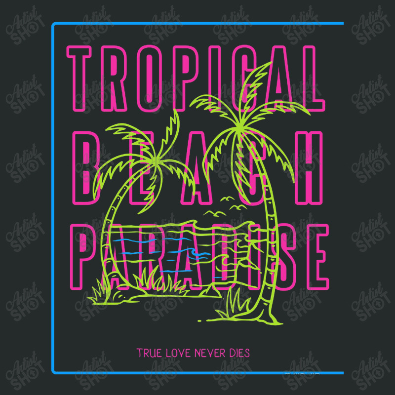 Tropical Paradise Love Women's Triblend Scoop T-shirt by lullabellelaart | Artistshot