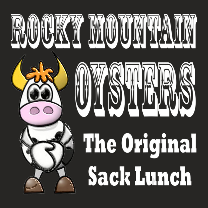 Humorous Rocky Mountain Oysters Ladies Fitted T-Shirt by Bertrand Angulo | Artistshot