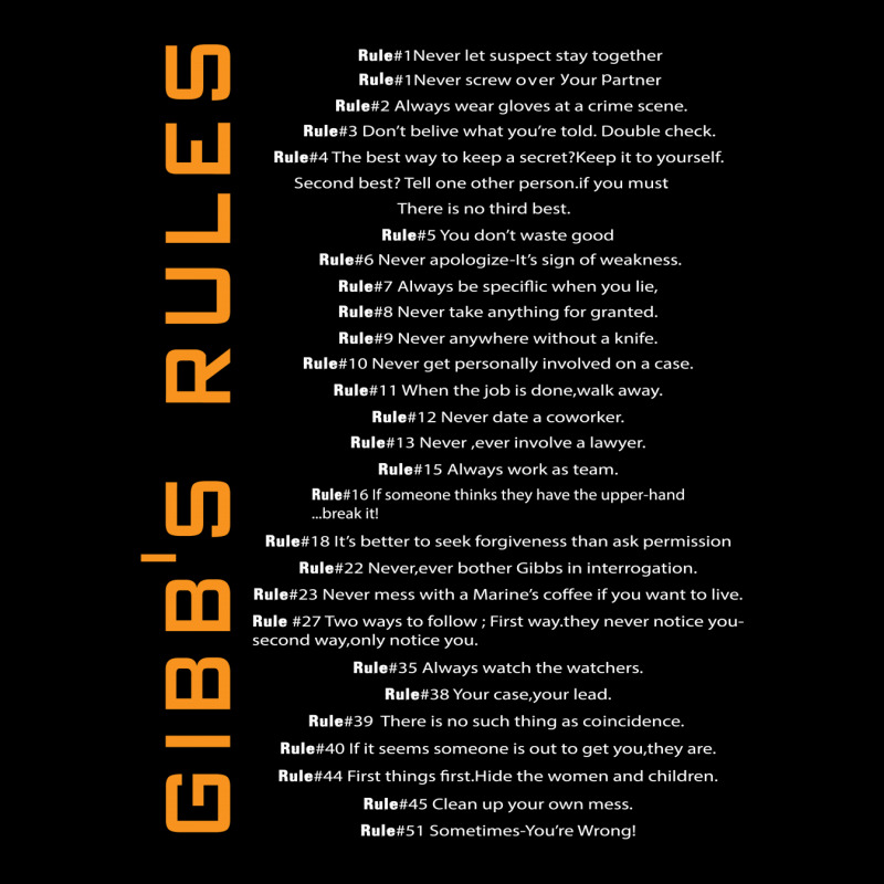 Gibbs's Rules Unisex Jogger | Artistshot
