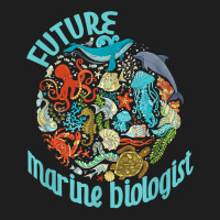 Future Marine Biologist Ocean Life Drawing Whale Octopus Classic T-shirt | Artistshot