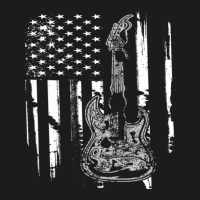 Us American Flag Guitar Musician Distressed Racerback Guitarsa Hoodie & Jogger Set | Artistshot