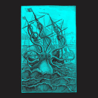 Giant Octopus Pirate Ship Vintage Kraken Sailing Squid Xmas T-shirt | Artistshot