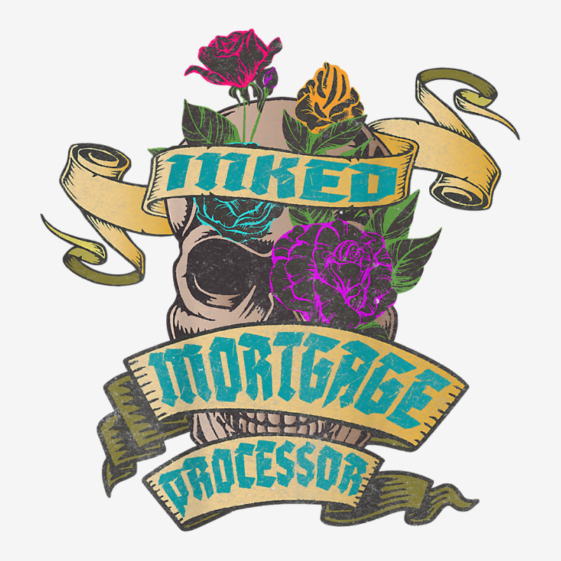 Mortgage Processor Inked Skull Tattoo Backside Design T Shirt 15 Oz Coffee Mug | Artistshot