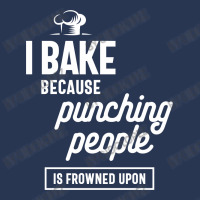 I Bake Because Punching People Is Frowned Upon Men Denim Jacket | Artistshot