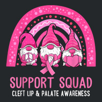 Cleft Lip & Palate Awareness Support Squad Gnomes Rainbow T Shirt Crewneck Sweatshirt | Artistshot