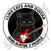 I Like Cats And Guitar And Maybe 3 People Cat Plays Guitar Love Cat Unisex Hoodie | Artistshot