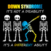 Down Syndrome It's Not A Disability Funny Dabbing Skeleton T Shirt Youth Zipper Hoodie | Artistshot