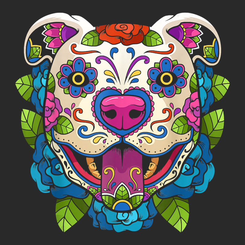 Pit Bull Sugar Skull Mexico Dog Calavera Dia De Los Muertos T Shirt Toddler T-shirt by cm-arts | Artistshot