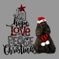 Joy Hope Love Peace Christmas Black American Cocker Spaniel Women's V-neck T-shirt | Artistshot