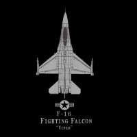 F-16 Fighting Falcon Tech Drawing Military Airplane Toddler Sweatshirt | Artistshot