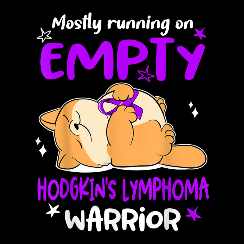 Mostly Running On Empty Hodgkin's Lymphoma Warrior T Shirt Adjustable Cap by leiseyxlmorit | Artistshot