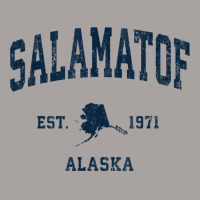 Salamatof Alaska Ak Vintage Athletic Navy Sports Design T Shirt Racerback Tank | Artistshot