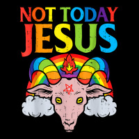 Today Not Jesus Satan Goat Satanic Rainbow Satanism Gift T Shirt Zipper Hoodie | Artistshot