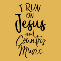 I Run On Jesus And Country Music Funny Christian Vintage Hoodie And Short Set | Artistshot