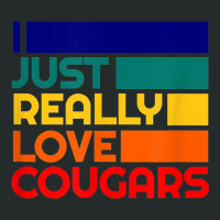 I Just Really Love Cougars Dating Mature Older Cougar Bait Women's Triblend Scoop T-shirt | Artistshot