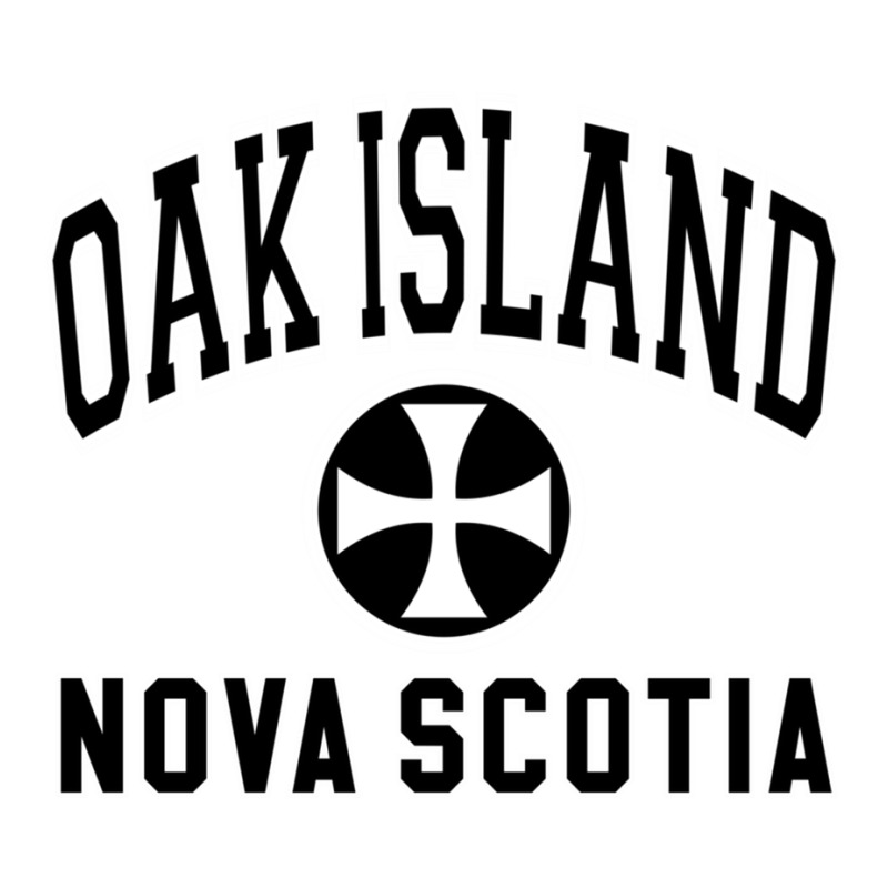 Oak Island Varsity Style Cross Black Print Pullover Hoodie Baby Tee by cm-arts | Artistshot