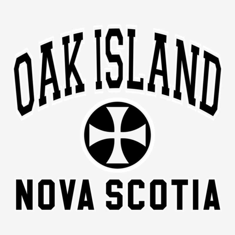 Oak Island Varsity Style Cross Black Print Pullover Hoodie Youth 3/4 Sleeve by cm-arts | Artistshot