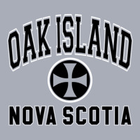 Oak Island Varsity Style Cross Black Print Pullover Hoodie Tank Dress | Artistshot