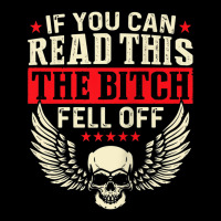 If You Can Read This The Bitch Fell Off Biker Back Print Tank Top Men's 3/4 Sleeve Pajama Set | Artistshot