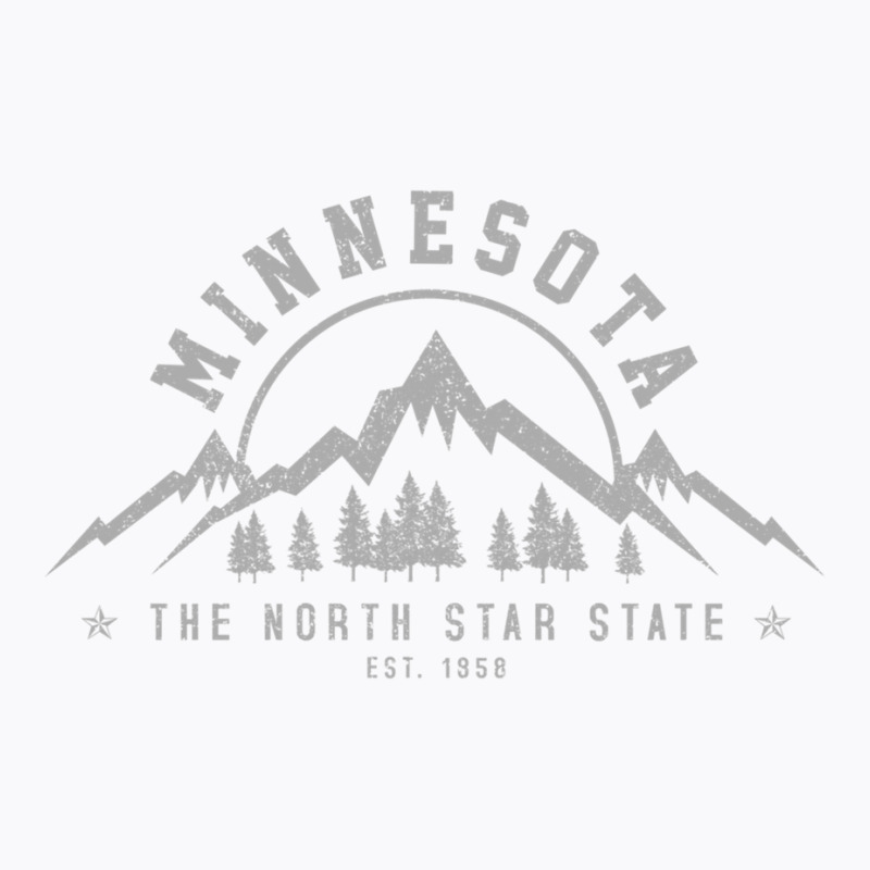 Minnesota North Star State Est. 1858 Vintage Mountains Gift Pullover H T-shirt | Artistshot