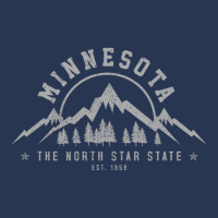 Minnesota North Star State Est. 1858 Vintage Mountains Gift Pullover H Men Denim Jacket | Artistshot