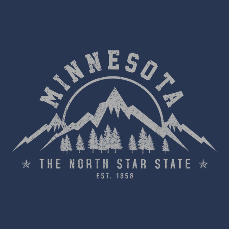 Minnesota North Star State Est. 1858 Vintage Mountains Gift Pullover H Men Denim Jacket | Artistshot