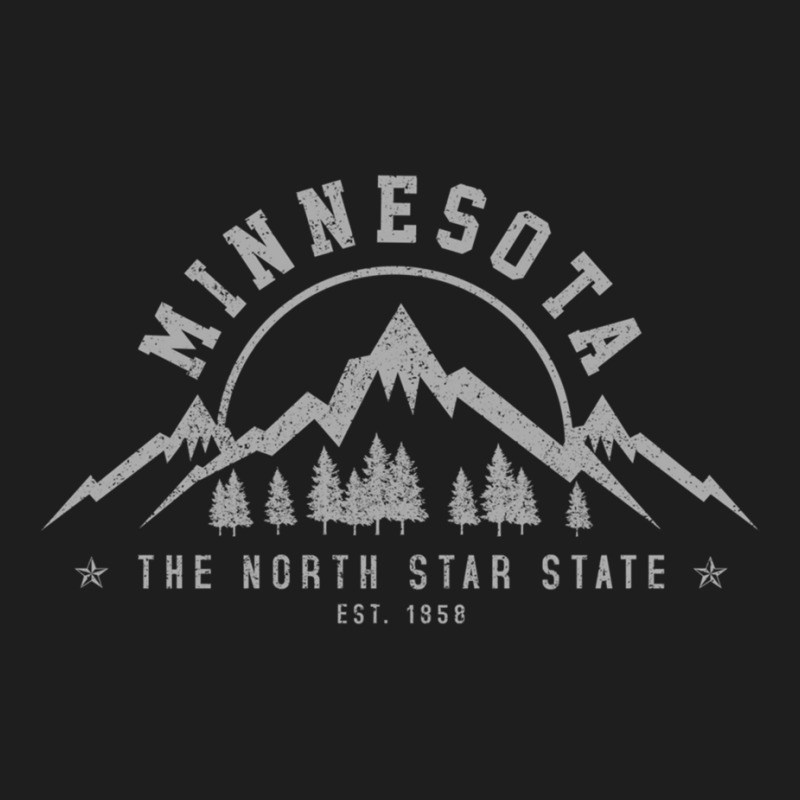 Minnesota North Star State Est. 1858 Vintage Mountains Gift Pullover H Classic T-shirt | Artistshot