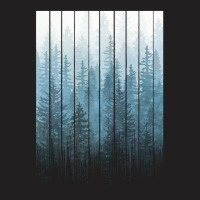 Grunge Dripping Turquoise Misty Forest T-shirt | Artistshot