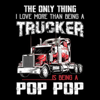 Mens Trucker Pop Pop Truck Driver Grandpa Pop Pop Zipper Hoodie | Artistshot