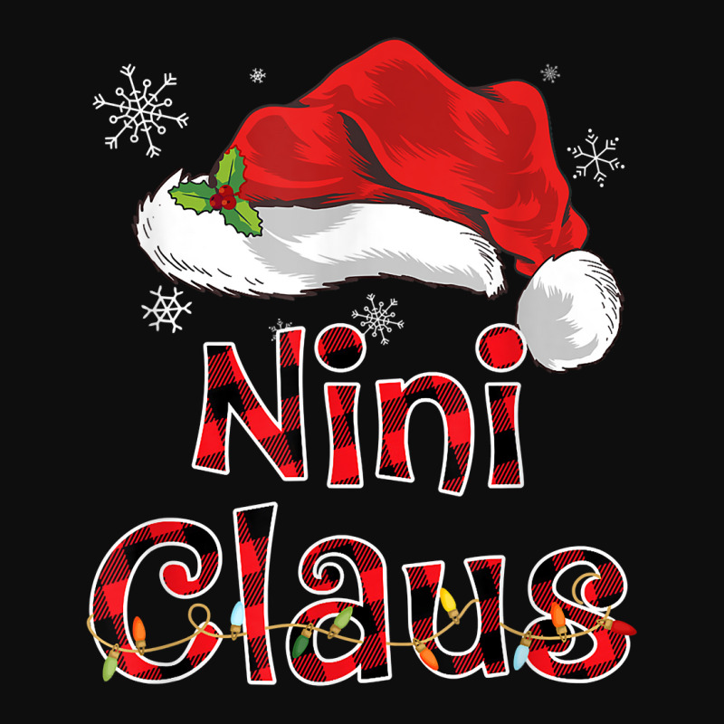 Nini Claus Shirt Christmas Lights Pajama Family Matching T Shirt Crop Top by cm-arts | Artistshot