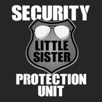 Little Sister Security Big Brother Protection Gift Ladies Fitted T-shirt | Artistshot