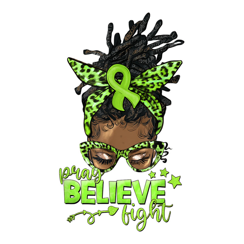 Pray Believe Fight Afro Messy Bun World Cerebral Palsy Day T Shirt V-Neck Tee by cm-arts | Artistshot