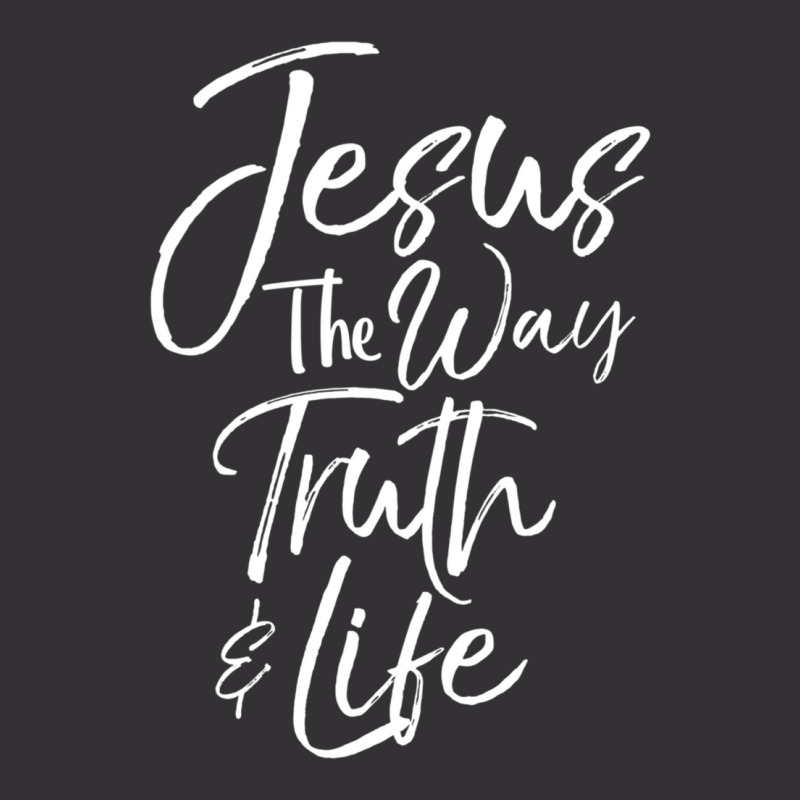 Bible Verse Quote Men's Jesus The Way The Truth And The Life-ydlxv Vintage Hoodie by thangdinhsinhelf | Artistshot