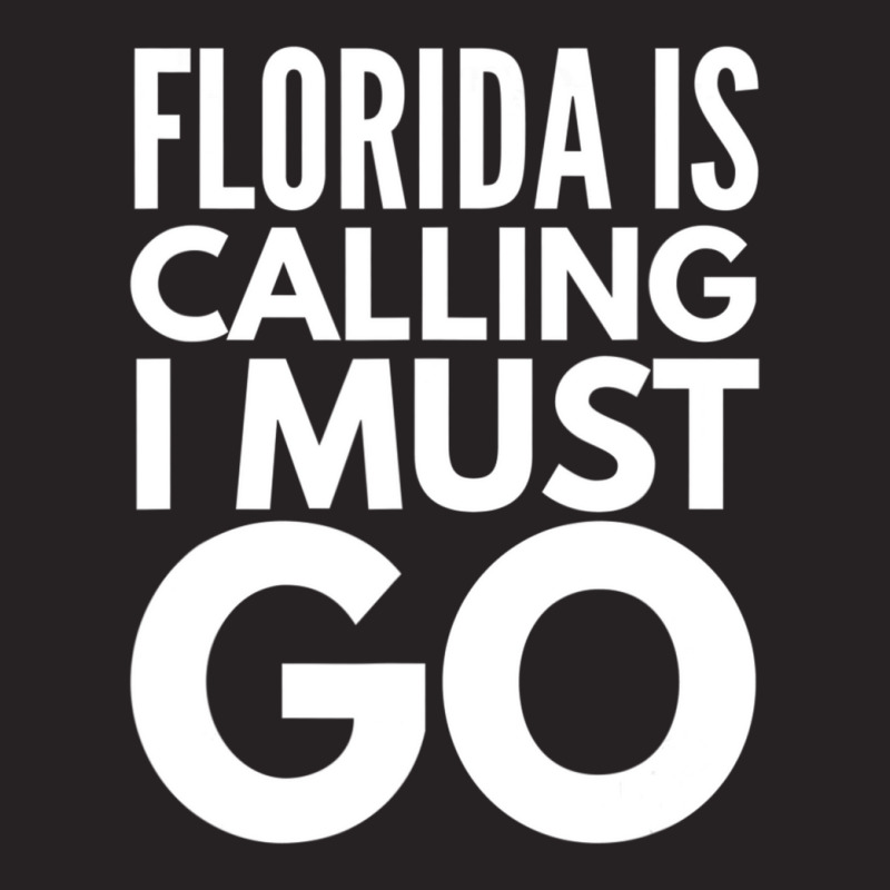 Florida Is Calling I Must Go Vacation Vintage Cap | Artistshot