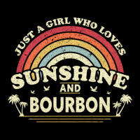 Bourbon Just A Girl Who Loves Sunshine And Bourbon Adjustable Cap | Artistshot