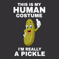 Funny This Is My Human Costume I M Really A Pickle Halloween Vintage Short | Artistshot