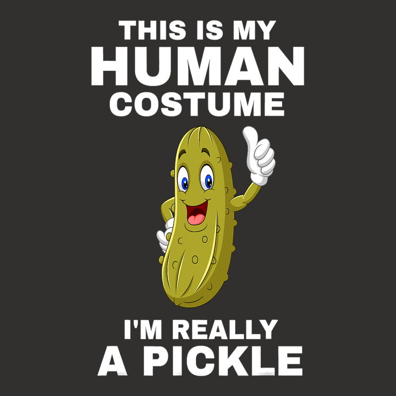 Funny This Is My Human Costume I M Really A Pickle Halloween Champion Hoodie | Artistshot