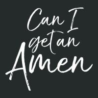 Can I Get An Amen Cute Christian Women's Triblend Scoop T-shirt | Artistshot