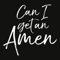 Can I Get An Amen Cute Christian Scorecard Crop Tee | Artistshot