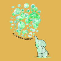 Elephant Blows Up Green Balloons Mental Health Awareness T Shirt Vintage Hoodie And Short Set | Artistshot