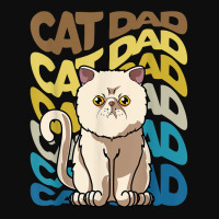 Retro Vintage Funny Cat Exotic Shorthair Cat Dad Daddy T Shirt Crop Top | Artistshot