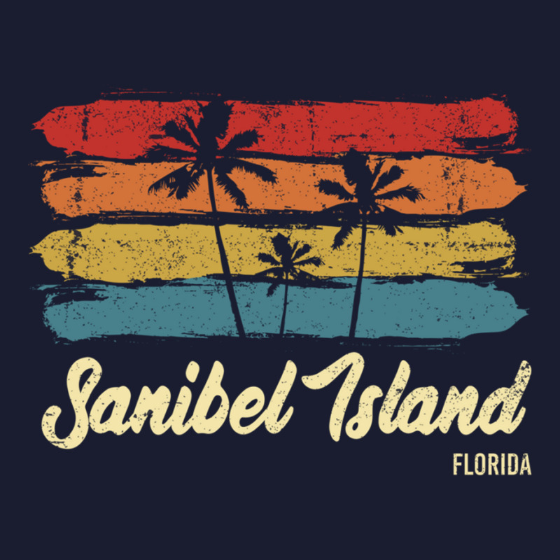 Vintage Sanibel Island Florida Palm Trees Fl Retro Pullover Hoodie Women's V-Neck T-Shirt by cm-arts | Artistshot